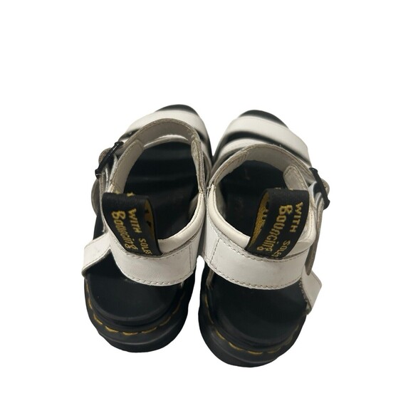 DR MARTENS Blaire Platform Chunky Sandals Three Strap White Leather Y2K Sz 7 - Picture 6 of 12